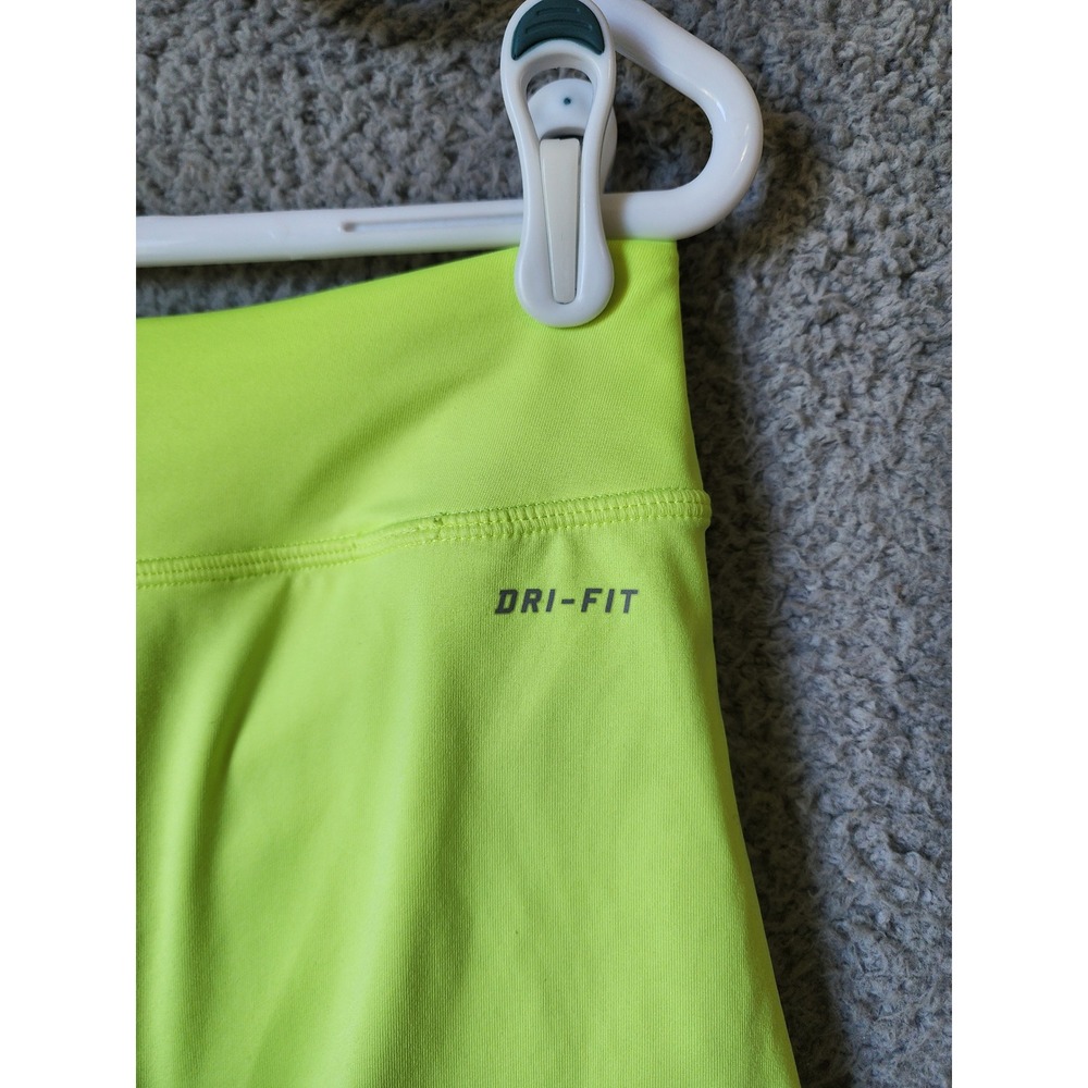 Nike Dri-FIT Skort Womens Medium Neon Yellow Athletic Tennis Activewear Skirt - Picture 8 of 15